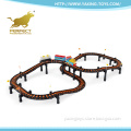 high quality 71pcs electric LED rail track model train set with sound light